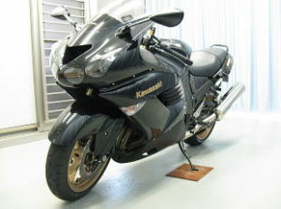 カワサキ ZZR1400 オートバイガラスコーティング